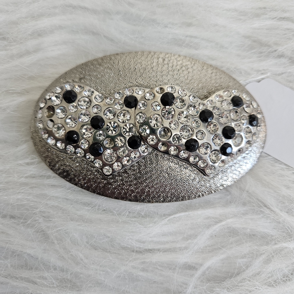 Silver Rhinestone Belt Bucke - Picture 7 of 7